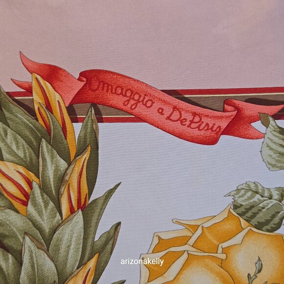 *RARE* Salvatore Ferragamo Omaggio a DePisis Silk Scarf Hand Rolled - Picture 3 of 16